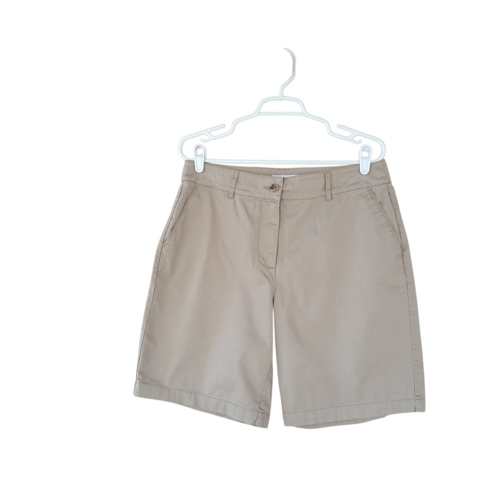 Kim Rogers Tan High Waisted 9" Shorts Size 12